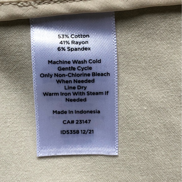 Talbots Chatham ankle pant khaki multiple sizes - Picture 5 of 8